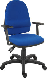 Ergo Twin High Back Fabric Operator Office Chair with Height Adjustable Arms Blue - 2900BLU/0280 DD